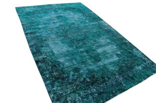 Vintage vloerkleed, turquoise, 411cm x 288cm