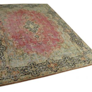 vintage vloerkleed rood, blauw 403cm x 289cm