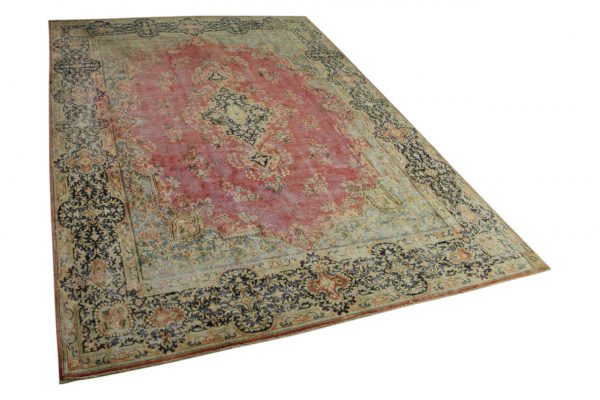 vintage vloerkleed rood, blauw 403cm x 289cm