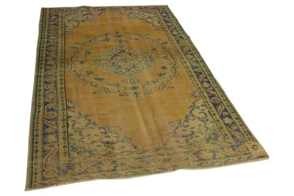 vintage vloerkleed oranje 268cm x 156cm