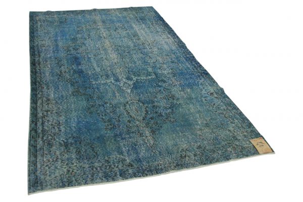 vintage vloerkleed blauw 285cm x 164cm