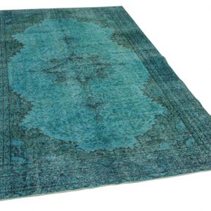 vintage vloerkleed blauw 277cm x 177cm