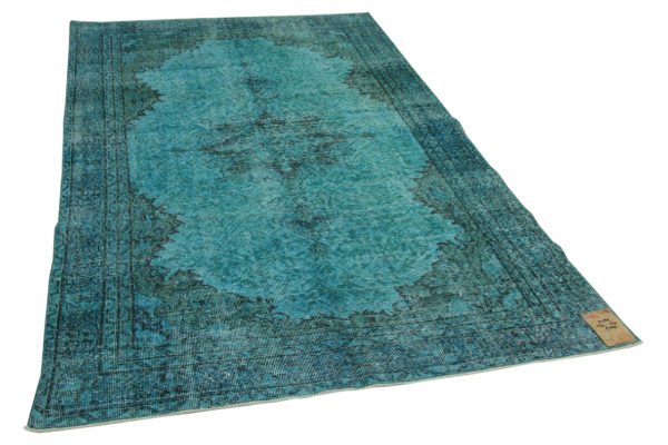 vintage vloerkleed blauw 277cm x 177cm