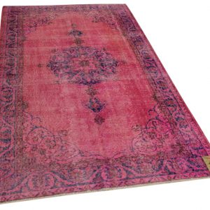 vintage vloerkleed fuchsia 262cm x 146cm