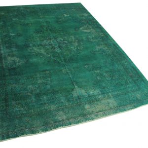 vintage vloerkleed groen 390cm x 287cm