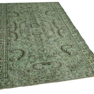 vintage vloerkleed groen 258cm x 160cm