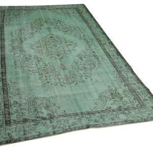 vintage vloerkleed groen 283cm x 165cm