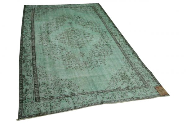 vintage vloerkleed groen 283cm x 165cm