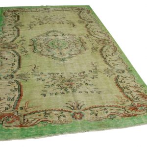 vintage vloerkleed groen 272cm x 175cm