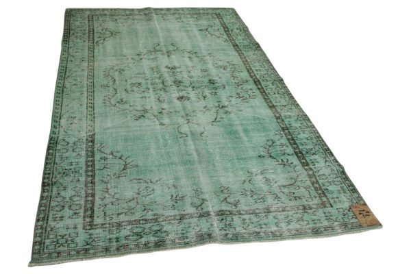 vintage vloerkleed groen, blauw 282cm x 168cm (libelle)