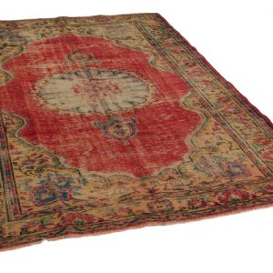 vintage vloerkleed rood 275cm x 193cm