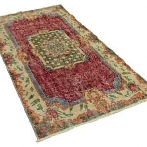 vintage vloerkleed rood 210cm x 105cm