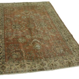 vintage vloerkleed bruin 252cm x 162cm