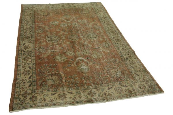 vintage vloerkleed bruin 252cm x 162cm