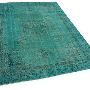 vintage vloerkleed blauw 273cm x 200cm