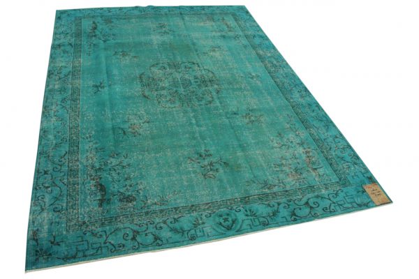 vintage vloerkleed blauw 273cm x 200cm