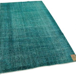 vintage vloerkleed blauw 245cm x 150cm