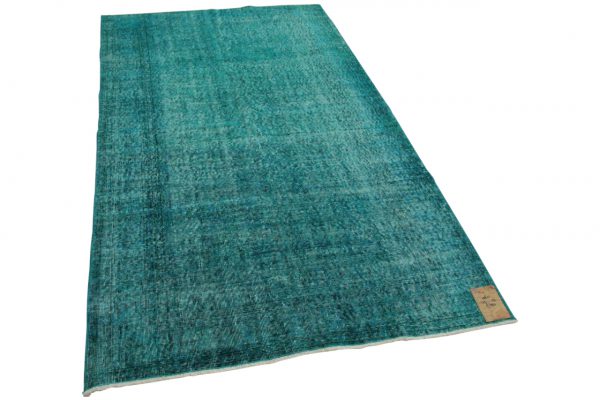 vintage vloerkleed blauw 245cm x 150cm