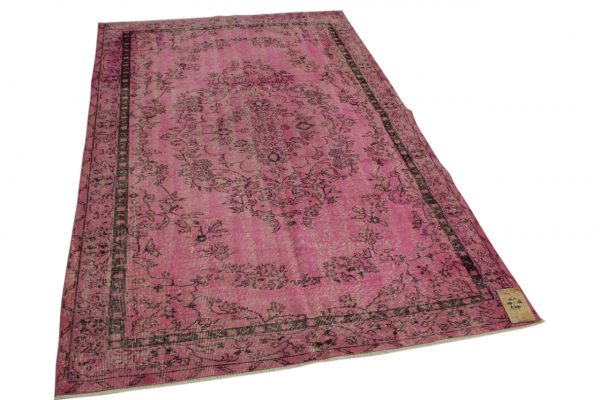 vintage vloerkleed roze 250cm x 166cm