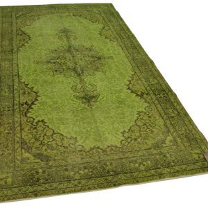 vintage vloerkleed groen 296cm x 166cm