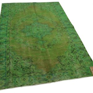 vintage vloerkleed groen 228cm x 147cm