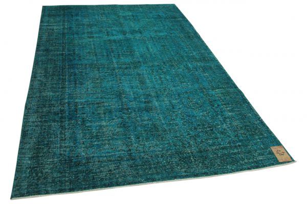 vintage vloerkleed blauw 294cm x 190cm