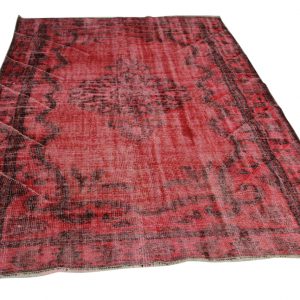 vintage vloerkleed rood 293cm x 185cm