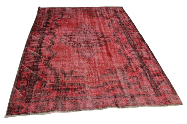 vintage vloerkleed rood 293cm x 185cm