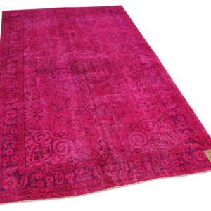 vintage vloerkleed roze 270cm x 160cm