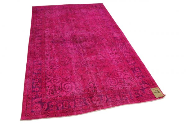 vintage vloerkleed roze 270cm x 160cm