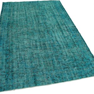 vintage vloerkleed blauw 260cm x 172cm