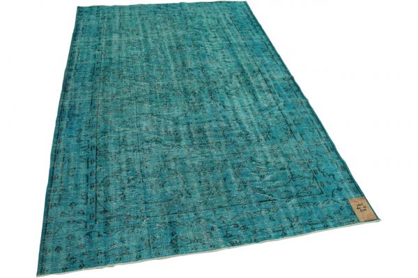 vintage vloerkleed blauw 260cm x 172cm