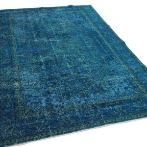 vintage vloerkleed blauw 292cm x 190cm