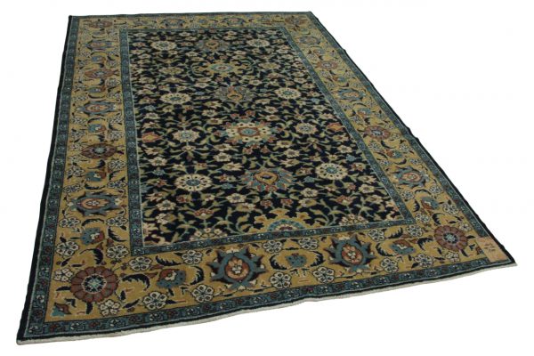 vintage vloerkleed donkerblauw 295cm x 220cm