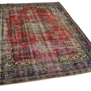 vintage vloerkleed rood 290cm x 210cm