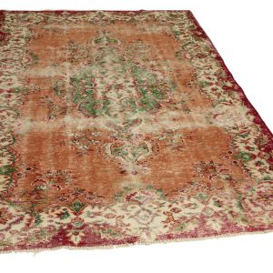 vintage vloerkleed oranje 288cm x 183cm