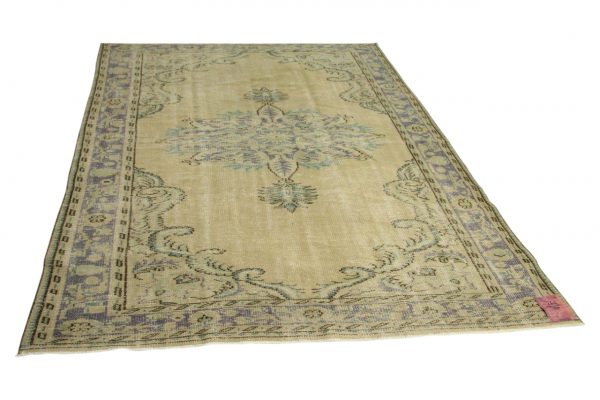 vintage vloerkleed zandkleurig 290cm x 200cm