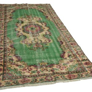 vintage vloerkleed groen 310cm x 169cm