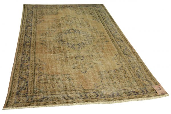 vintage vloerkleed zandkleurig 255cm x 164cm