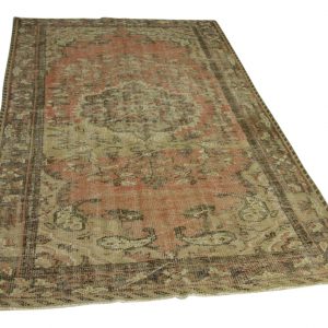 vintage vloerkleed roze 262cm x 158cm