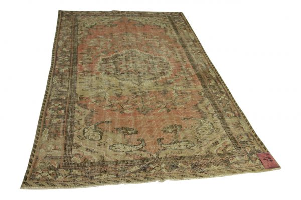 vintage vloerkleed roze 262cm x 158cm