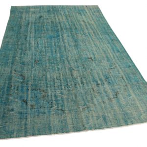 vintage vloerkleed blauw 302cm x 178cm