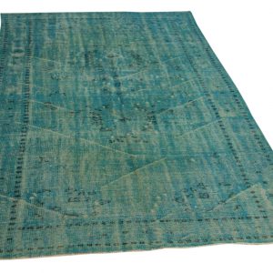 vintage vloerkleed blauw 287cm x 168cm