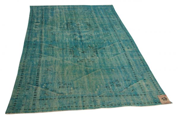 vintage vloerkleed blauw 287cm x 168cm