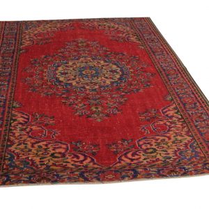 vintage vloerkleed rood 286cm x 198cm