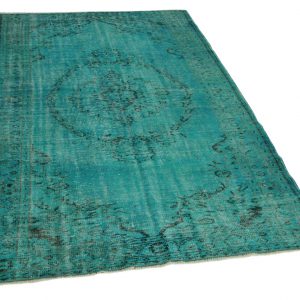 vintage vloerkleed aqua 253cm x 154cm