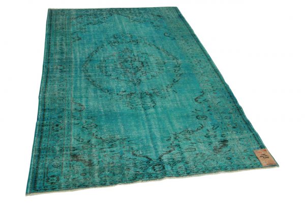 vintage vloerkleed aqua 253cm x 154cm