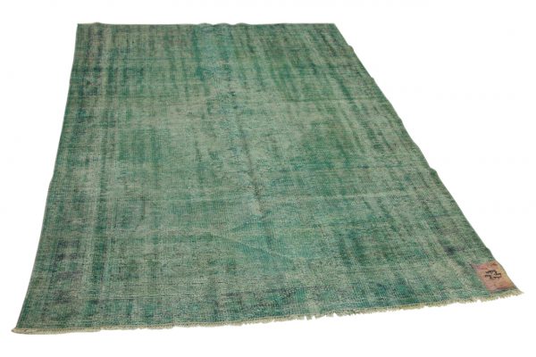 vintage vloerkleed zeegroen 252cm x 169cm