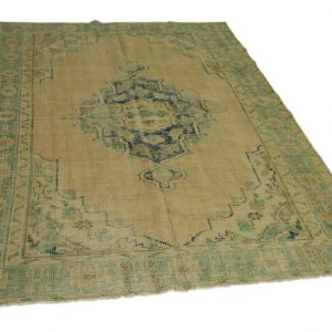 vintage vloerkleed zandkleurig 258cm x 165cm