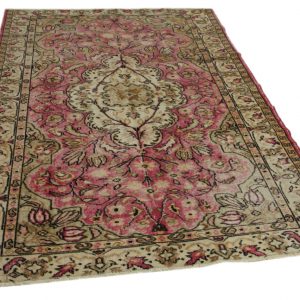 vintage vloerkleed roze 269cm x 167cm